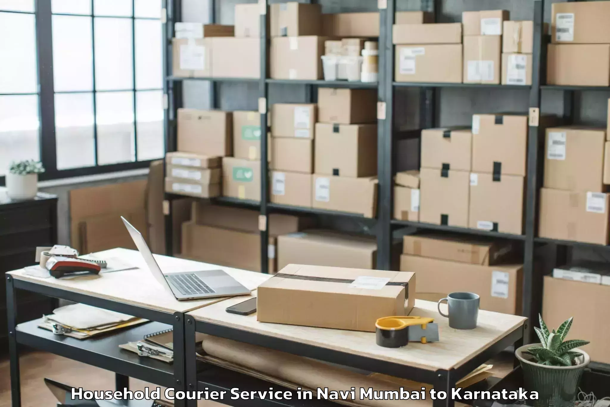 Reliable Navi Mumbai to Hagaribommanahalli Household Courier